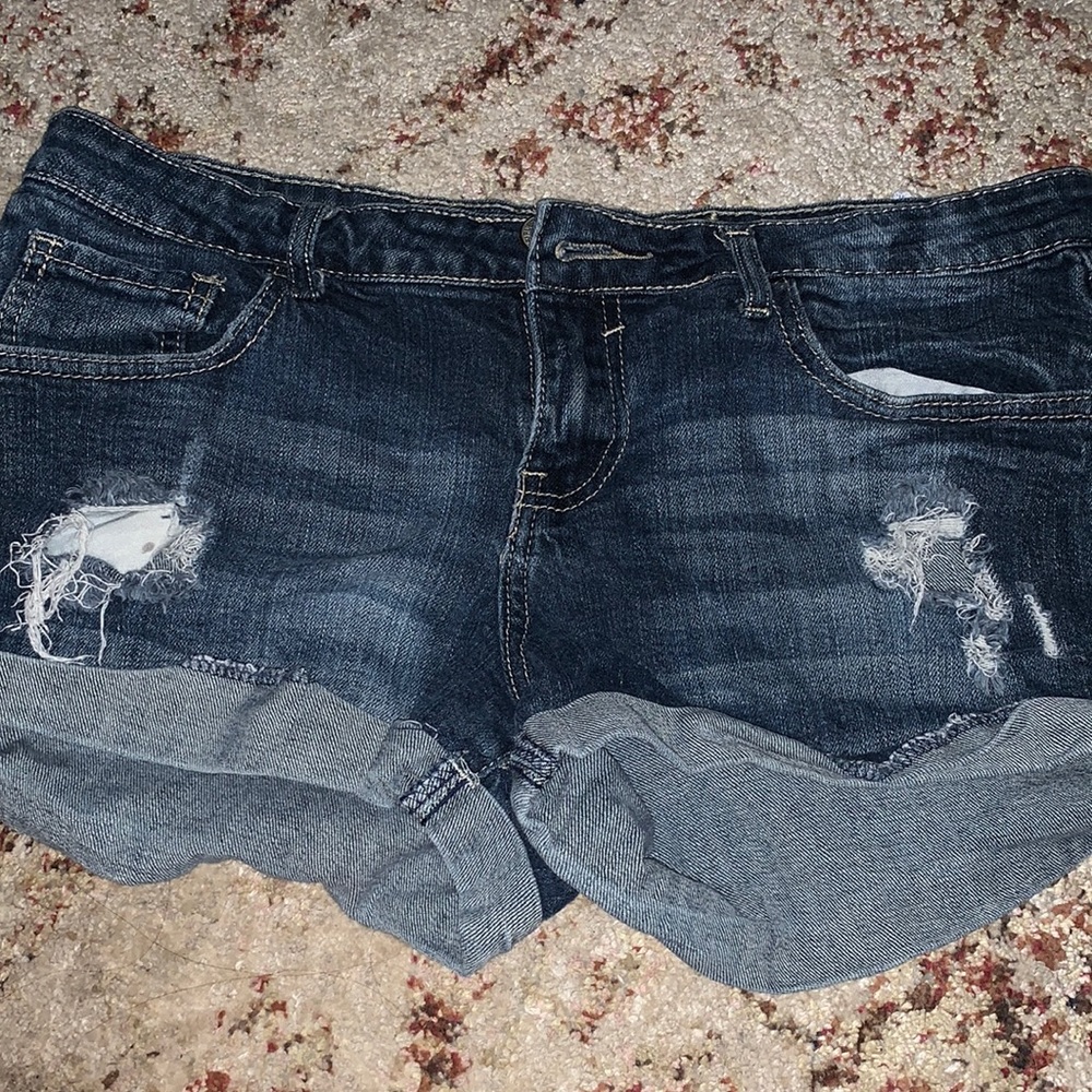 Distressed shorts